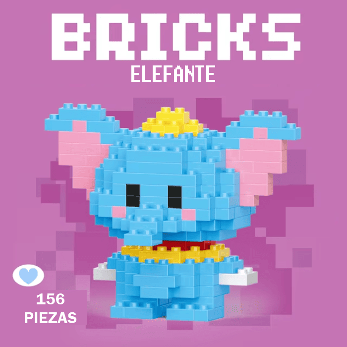 PACK X5 Mini Bricks - Bloques de construcción personajes disney para niños