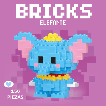 PACK X5 Mini Bricks - Bloques de construcción personajes disney para niños