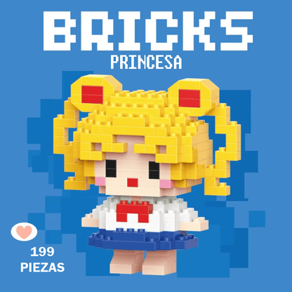 PACK X5 Mini Bricks - Bloques de construcción personajes disney para niños